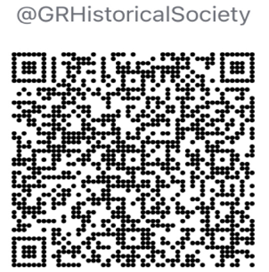 Venmo QR code for @GRHistoricalSociety, from the event flyer